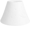 Clayre & Eef 6LAK0544 Abat-jour blanc Ø 15x10 cm Porcelaine motif chat