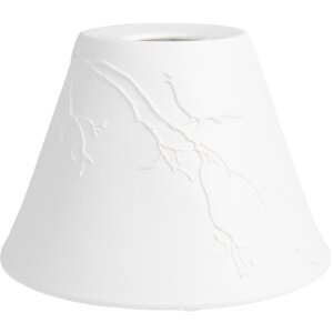 Clayre & Eef 6LAK0545 Abat-jour Porcelaine Blanc...