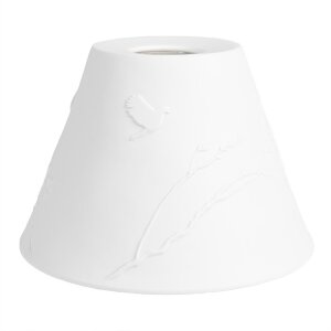 Clayre & Eef 6LAK0545 Abat-jour Porcelaine Blanc...