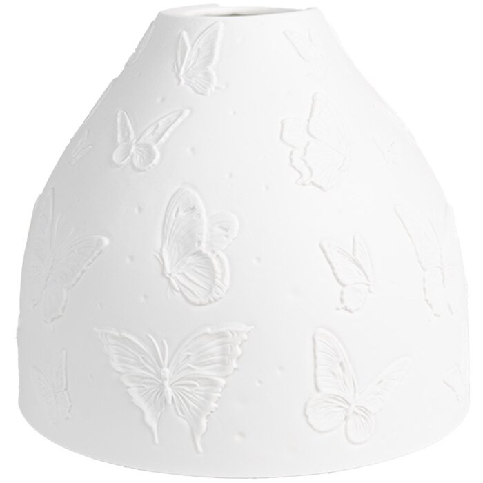 Clayre & Eef 6LAK0546 Abat-jour Porcelaine Blanc Ø 15x12 cm Moderne