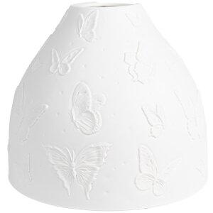 Clayre & Eef 6LAK0546 Abat-jour Porcelaine Blanc...