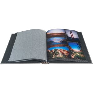 Exacompta Album photo MILANO Gris 29x32 cm 60 pages noires