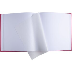 Exacompta 16152E Album photo 60 pages blanc 25x25cm Plum Violet Framboise