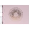 Exacompta 16166E Album spirale 50 pages blanc 32x22 cm Ellipse rose