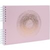 Exacompta 16166E Album spirale 50 pages blanc 32x22 cm Ellipse rose