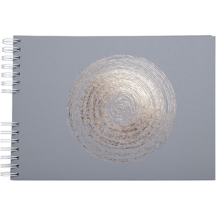 Exacompta 16168E Album spirale 50 pages blanc 32x22 cm Ellipse gris