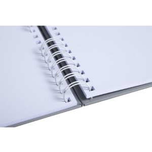 Exacompta 16168E Album spirale 50 pages blanc 32x22 cm Ellipse gris