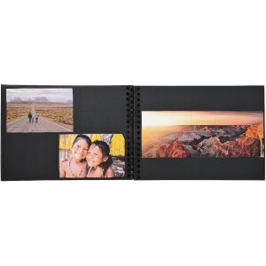 Exacompta 16241E Album spirale 50 pages noires Passion 32x22 cm noir