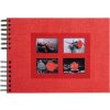 Exacompta 16245E Album spirale 50 pages noires Passion 32x22 cm rouge