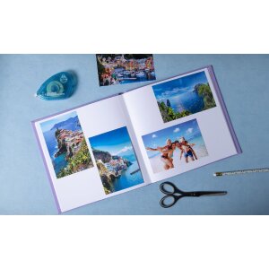 Exacompta 16393E Album photo 30 pages blanc 25x25cm Plum Violet