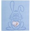 Exacompta Album photo TEDDY 29x32 cm 60 pages bleu avec motif de lapin