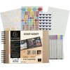 Exacompta 16802E Set album scrapbooking 32x22cm Scrap Addict kraft marron