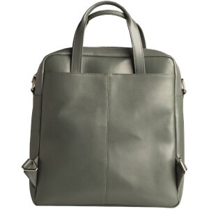 Exacompta 17236E Sac à dos pour ordinateur portable Lady Exactive Cuir 33x35x16 cm Gris 14 pouces