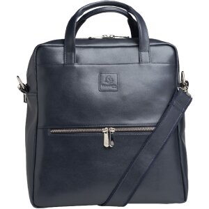 Exacompta 17237E Sac à dos pour ordinateur portable Lady Exactive cuir 33x35x16 cm bleu marine