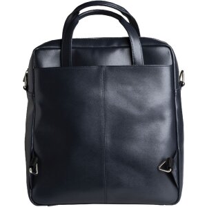 Exacompta 17237E Sac à dos pour ordinateur portable Lady Exactive cuir 33x35x16 cm bleu marine