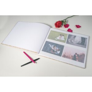 Exacompta 60234E Album à vis 40 pages blanc format 37x29cm KRAFT motif