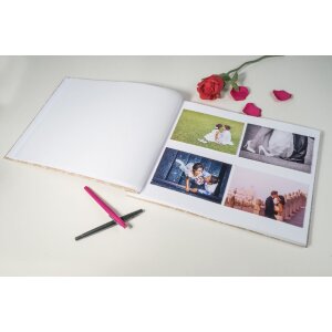 Exacompta 60234E Album à vis 40 pages blanc format 37x29cm KRAFT motif