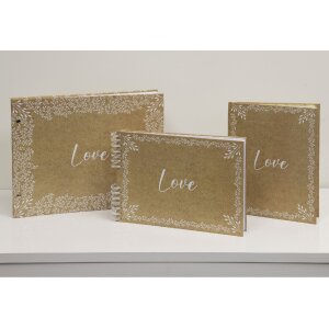 Exacompta 60234E Album à vis 40 pages blanc format 37x29cm KRAFT motif