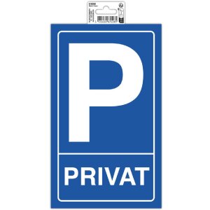 Exacompta Panneau Parking privé 15x25 cm PVC