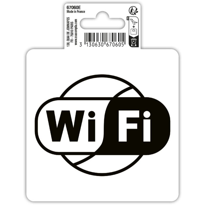 Exacompta Panneau Wifi PVC 10x10cm