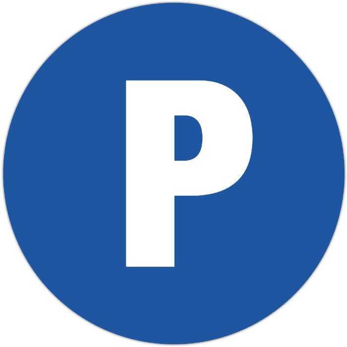 Exacompta Panneau de signalisation Parking privé 30 cm Bleu PP non autocollant