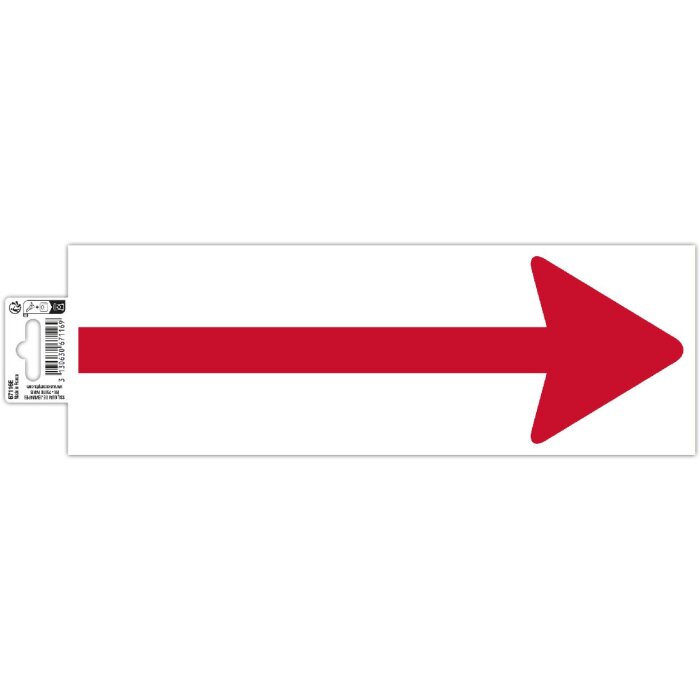 Exacompta 67116E Marquage au sol autocollant et antidérapant en PVC Flèche