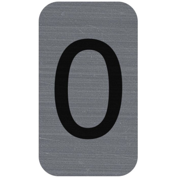 Exacompta 67190E Panneau de signalisation autocollant 2,5x4,4 cm Gris aspect aluminium