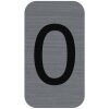 Exacompta 67190E Panneau de signalisation autocollant 2,5x4,4 cm Gris aspect aluminium