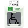 Exacompta Panneau de signalisation autocollant Accessibilité 7,5x7,5cm