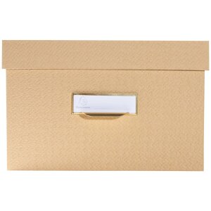 Exacompta 79602E Set de 3 boîtes de rangement Office by me Beige