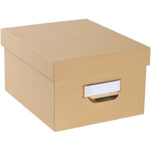 Exacompta 79602E Set de 3 boîtes de rangement Office by me Beige