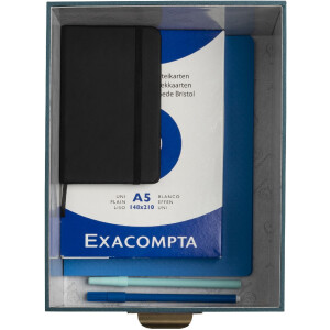 Exacompta 79603E Set de 3 boîtes Office by Me bleu-vert