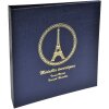 Exacompta 96114E Classeur à anneaux pour 100 médailles souvenir bleu marine 24,5x25 cm