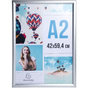 Exacompta 8294358D Cadre pour affiches murales Aluminium...