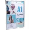 Exacompta 8194358D Cadre pour affiches murales A1 Aluminium Exacryl Argent