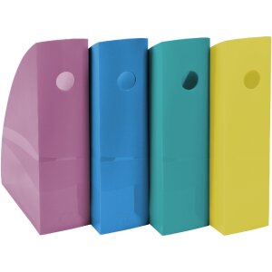 Exacompta Set de 4 porte-revues MAG-CUBE Forever Young couleurs assorties