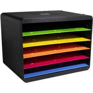 Exacompta 305798D Iderama Desktopsorter 5 compartiments paysage couleurs arc-en-ciel