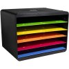 Exacompta 305798D Iderama Desktopsorter 5 compartiments paysage couleurs arc-en-ciel