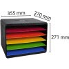 Exacompta 305798D Iderama Desktopsorter 5 compartiments paysage couleurs arc-en-ciel