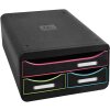 Exacompta 311914D SMALL-BOX avec 3 tiroirs Black Office Noir Arlequin