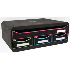 Toolbox 319914D Module de rangement avec 4 tiroirs Noir...