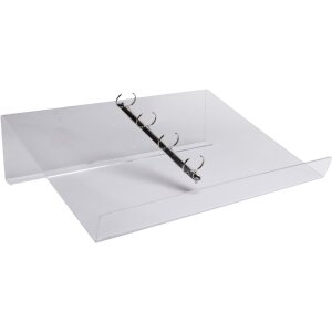 Exacompta 81458D Pupitre de lecture de table A3 avec mécanisme à anneaux cristal