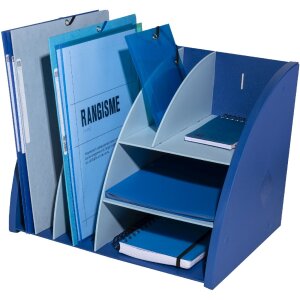 Exacompta 394202D Organiseur de bureau Bee Blue Bleu marine Bleu clair