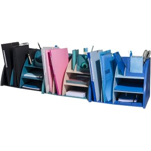 Exacompta 394202D Organiseur de bureau Bee Blue Bleu marine Bleu clair