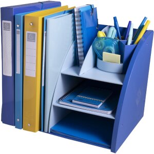 Exacompta 394202D Organiseur de bureau Bee Blue Bleu marine Bleu clair