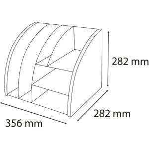 Exacompta 394202D Organiseur de bureau Bee Blue Bleu marine Bleu clair