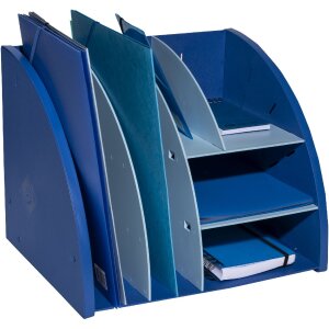 Exacompta 394202D Organiseur de bureau Bee Blue Bleu marine Bleu clair