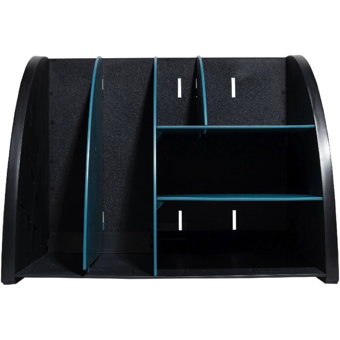 Exacompta 394505D Organiseur de bureau Neo Deco noir bleu vert