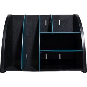 Exacompta 394505D Organiseur de bureau Neo Deco noir bleu...