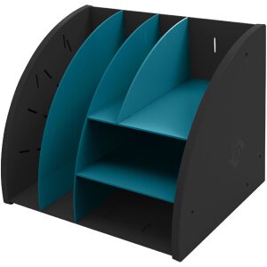 Exacompta 394505D Organiseur de bureau Neo Deco noir bleu...